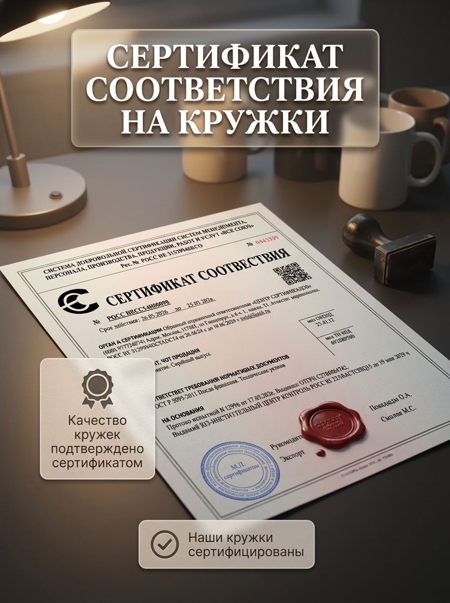 Кружка с принтом котики